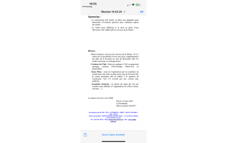 suite réunion 14/03