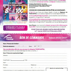 Pass Cantal Nouvelle saison 2026/2027